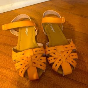 Camel brown toddler sandals (closed toe) size 11